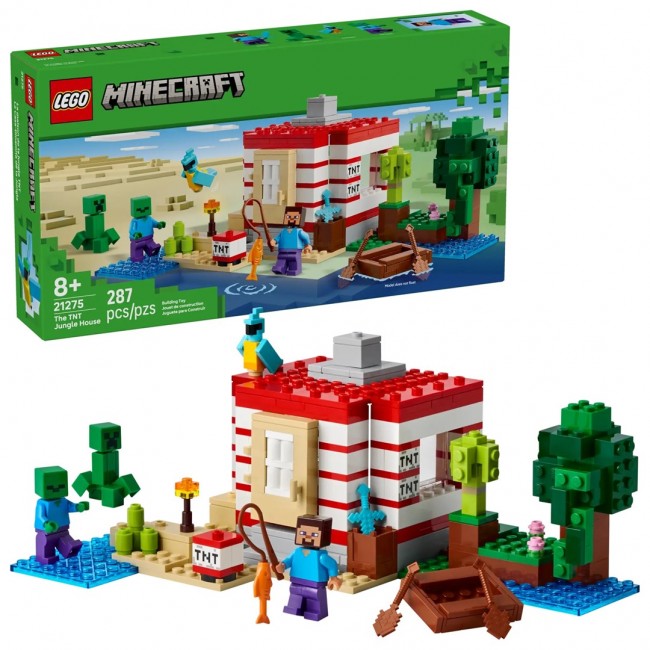 LEGO MINECRAFT 21275 The TNT Jungle House LEGO MINECRAFT 21275 The TNT Jungle House