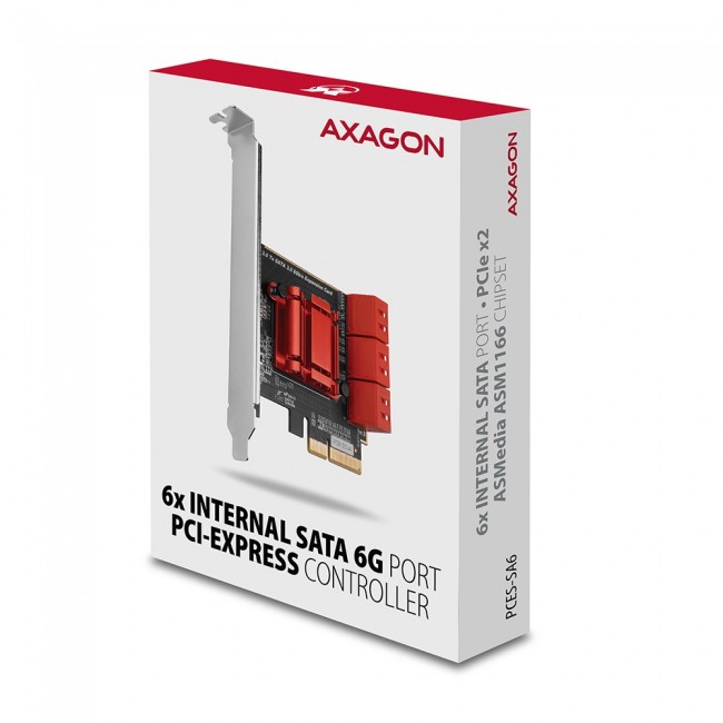 AXAGON PCES-SA6 PCIe Controller 6x int AXAGON PCES-SA6 PCIe Controller 6x int