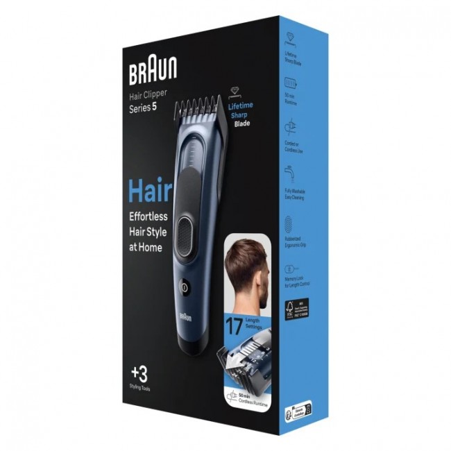 Hair clipper Braun HC5350 blue
