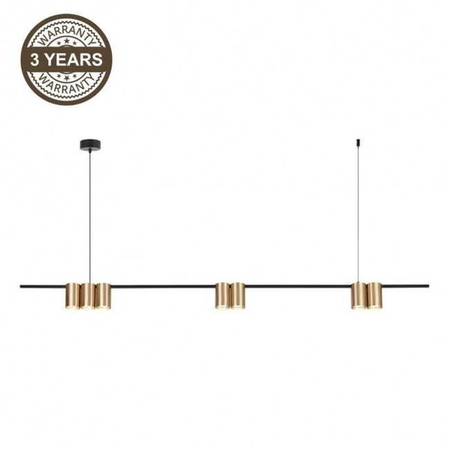 PENDANT LIGHT PORI 7XGU10 ML0372 GOLD PENDANT LIGHT PORI 7XGU10 ML0372 GOLD