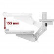 Maclean under-desk keyboard holder, adjustable, max. 5kg, white, MC-156 W Maclean under-desk keyboard holder, adjustable, max. 5kg, white, MC-156 W