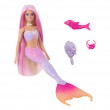 Barbie A Touch of Magic Malibu Mermaid Doll with Color Change Feature, Pet Dolphin and Accessories
