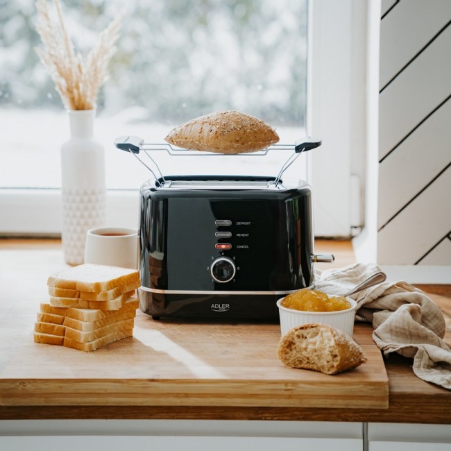 Adler AD 3224b Toaster with rack 7 browning levels black