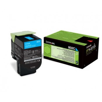 Lexmark 802C toner cartridge 1 pc(s) Original Cyan