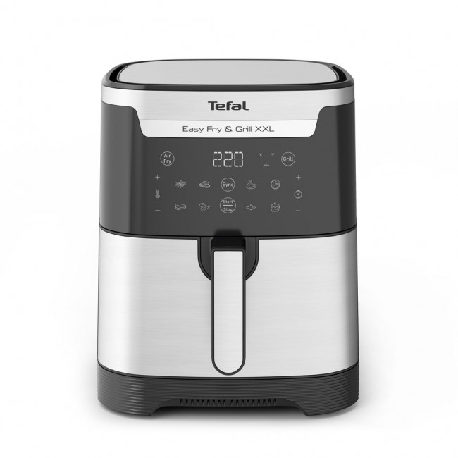 TEFAL Easy Fry & Grill EY801D 6.5 L Stand-alone 1650 W Hot air fryer Stainless steel TEFAL Easy Fry & Grill EY801D 6.5 L Stand-alone 1650 W Hot air fryer Stainless steel