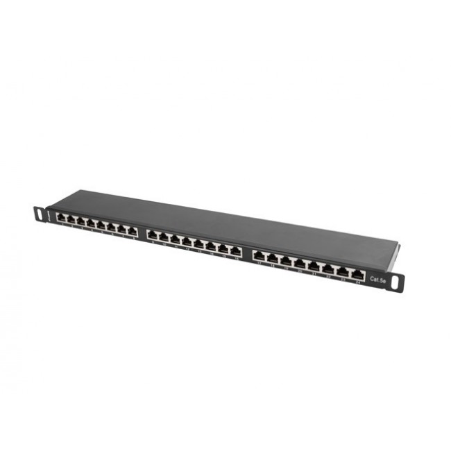 LANBERG PATCH PANEL 24 PORT 0.5U CAT.5E FTP BLACK LANBERG PATCH PANEL 24 PORT 0.5U CAT.5E FTP BLACK