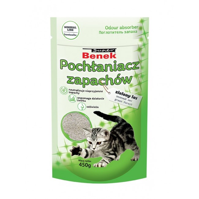 CERTECH Odour Absorber Super Benek Green Forest 450 g CERTECH Odour Absorber Super Benek Green Forest 450 g