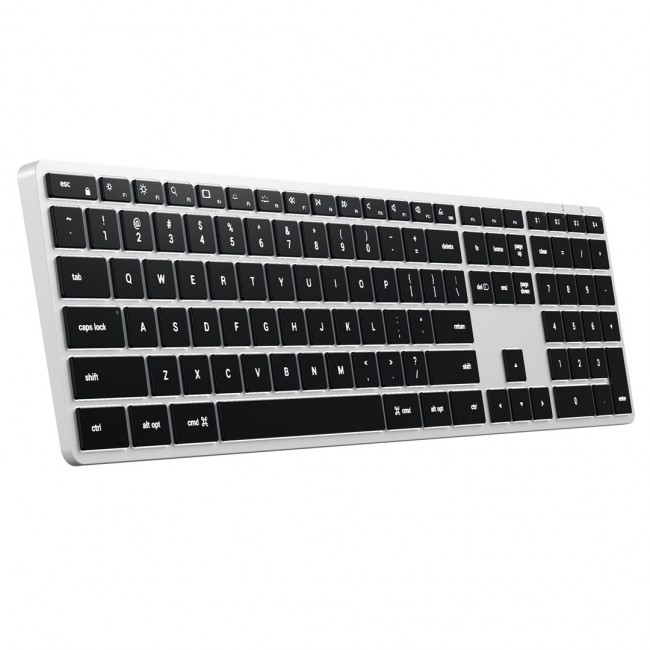 Satechi Slim X3 keyboard Bluetooth numpad silver