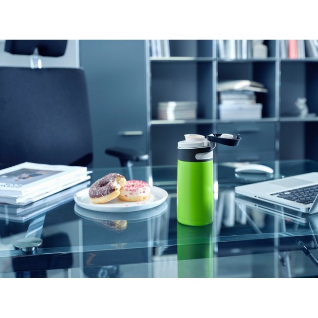 Leifheit 03249 travel mug 350 ml Black, Green Stainless steel