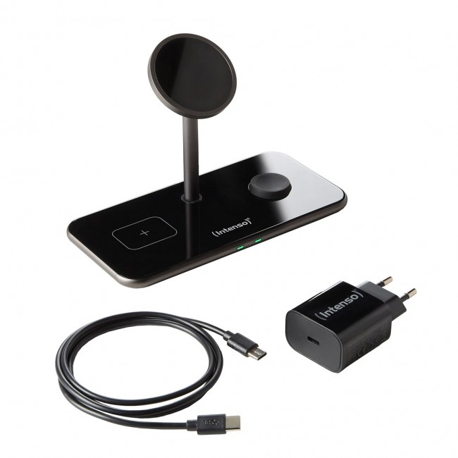 Intenso MB13 Headphones, Smartphone, Smartwatch Black USB Wireless charging Fast charging Indoor Intenso MB13 Headphones, Smartphone, Smartwatch Black USB Wireless charging Fast charging Indoor