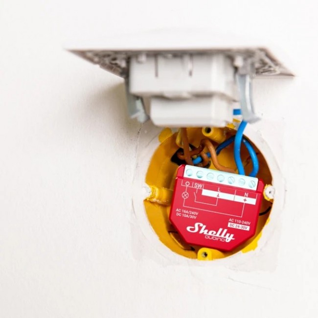 Shelly Qubino Wawe 1PM Smart switch Red