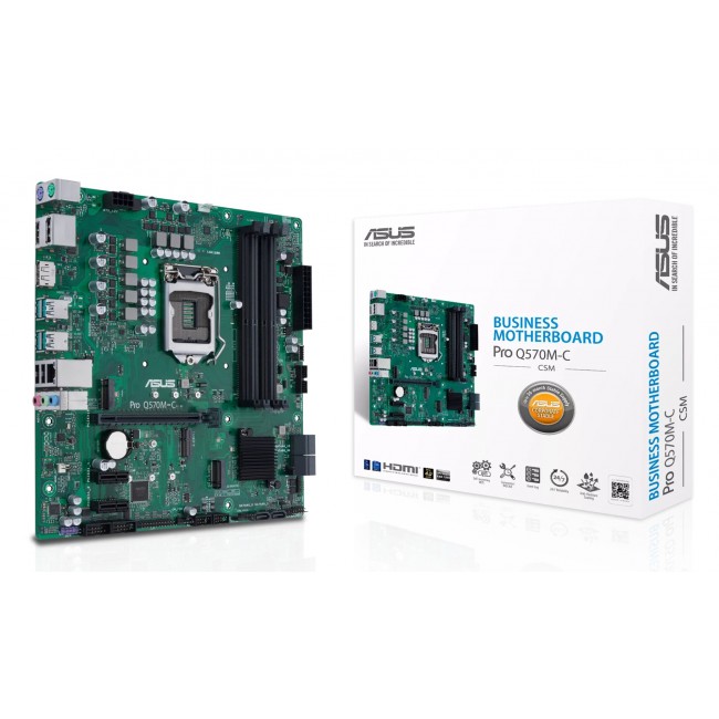 ASUS PRO Q570M-C/CSM Intel Q570 LGA 1200 (Socket H5) micro ATX ASUS PRO Q570M-C/CSM Intel Q570 LGA 1200 (Socket H5) micro ATX