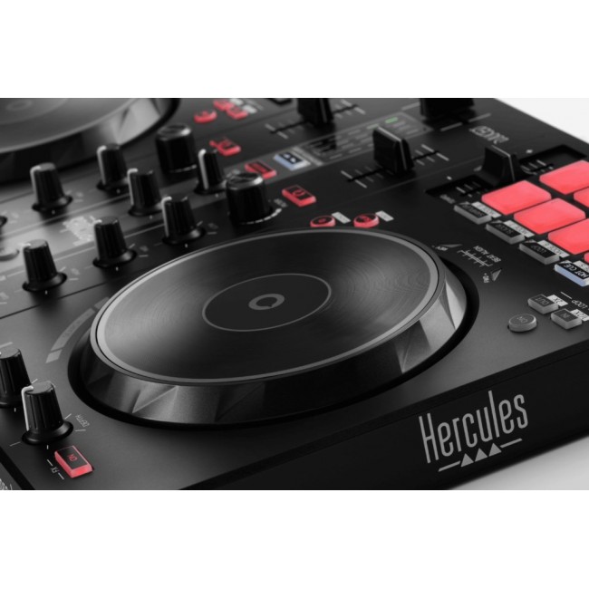 Hercules INPULSE 300 MK2 Vinyl scratcher Black, Red