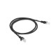 Lanberg Patchcord RJ45, Cat. 5e, UTP, 1m, Black Lanberg Patchcord RJ45, Cat. 5e, UTP, 1m, Black
