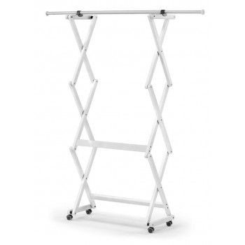 Clothes hanger, white 140 x 32 cm