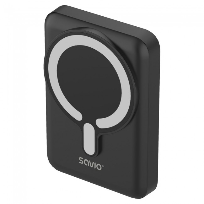 Savio POWERBANK BA-12 10000 mAh, black, magnetic
