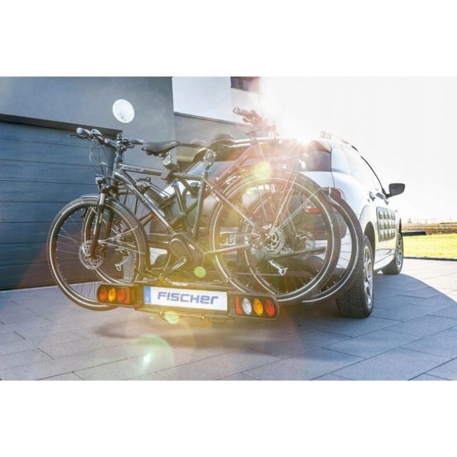Fischer ProlineEvo 2 car bike rack, holds 2 bikes, 60kg Fischer ProlineEvo 2 car bike rack, holds 2 bikes, 60kg