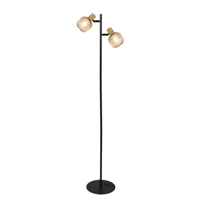 FLOOR LIGHT SHADOW 2XE14 BLACK/GOLD