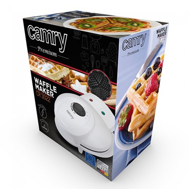 Camry Premium CR 3022 waffle iron 5 waffle(s) 1000 W Black, White