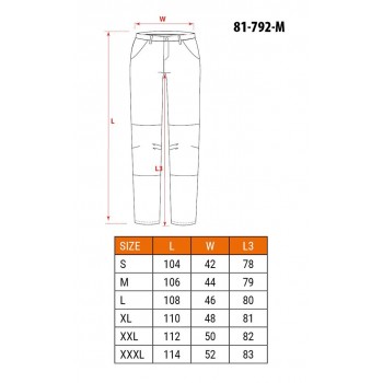 NEO tools 81-792-M protective trousers Yellow