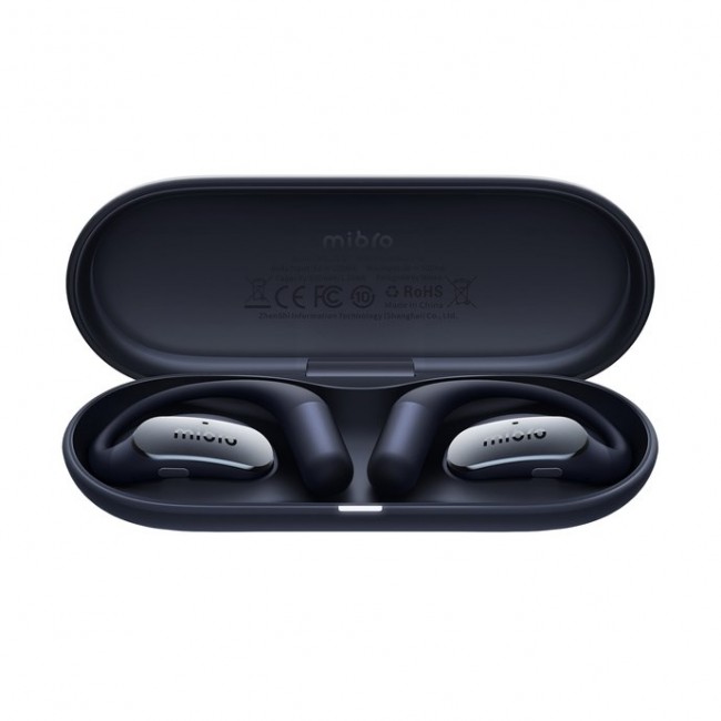 Mibro OpenEar Pro blue headphones with charging case