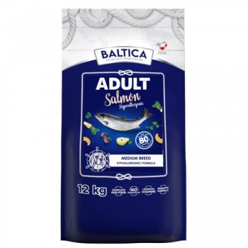 BALTICA Excellent Hypoallergenic Adult Medium breeds Salmon - dry dog food - 12kg