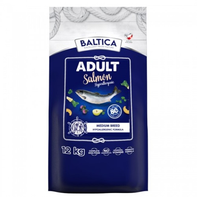 BALTICA Excellent Hypoallergenic Adult Medium breeds Salmon - dry dog food - 12kg