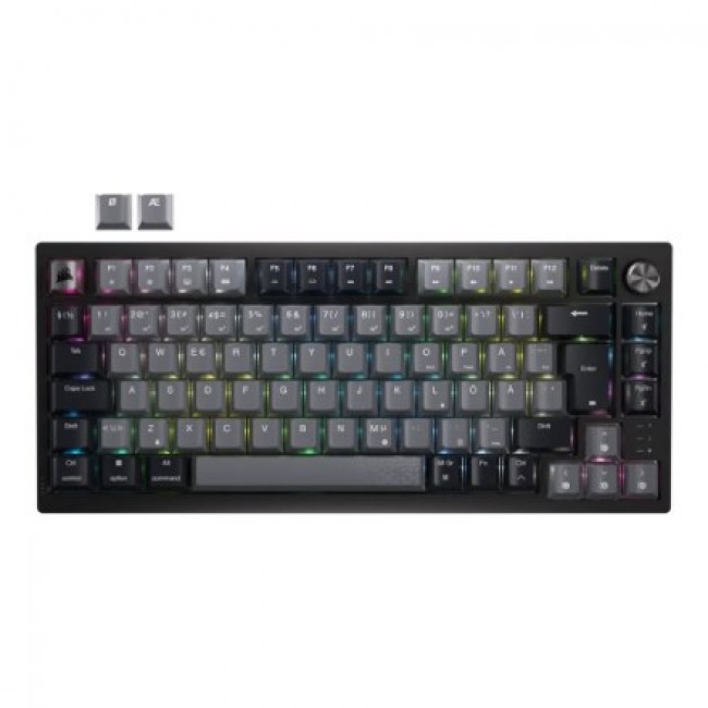 Corsair K65 PLUS WIRELESS 75 % RGB keyboard Gaming RF Wireless + USB QWERTY Nordic Black Corsair K65 PLUS WIRELESS 75 % RGB keyboard Gaming RF Wireless + USB QWERTY Nordic Black