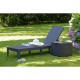 KETER POLY RATTAN LOUNGER JAIPUR GRAPHITE