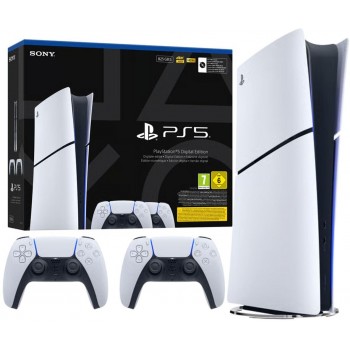 SONY PS5 Digital Edition 825GB console + 2 DS5 controllers
