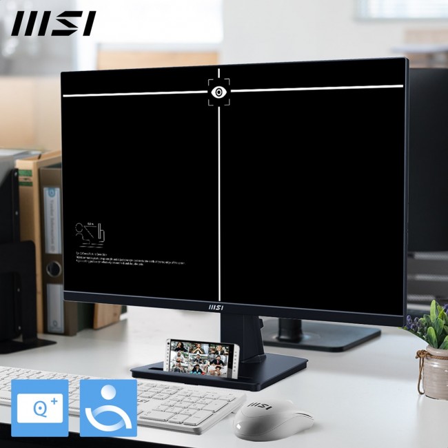MSI Pro MP245G 24 Inch Monitor, FHD (1920 x 1080), 100Hz, IPS, 1ms, 1x HDMI 1.4b, 1x DP 1.2a output, 1x D-Sub(VGA), Built-in Speakers, Anti-Glare, Anti-Flicker, Less Blue light, T V Certified, VESA, Kensington, Black MSI Pro MP245G 24 Inch Monitor, FHD (1920 x 1080), 100Hz, IPS, 1ms, 1x HDMI 1.4b, 1x DP 1.2a output, 1x D-Sub(VGA), Built-in Speakers, Anti-Glare, Anti-Flicker, Less Blue light, T V Certified, VESA, Kensington, Black