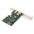 Digitus PCIe card, USB Type-CTM + USB-A