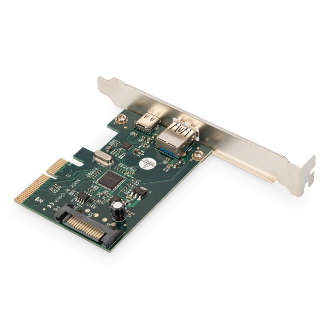 Digitus PCIe card, USB Type-CTM + USB-A