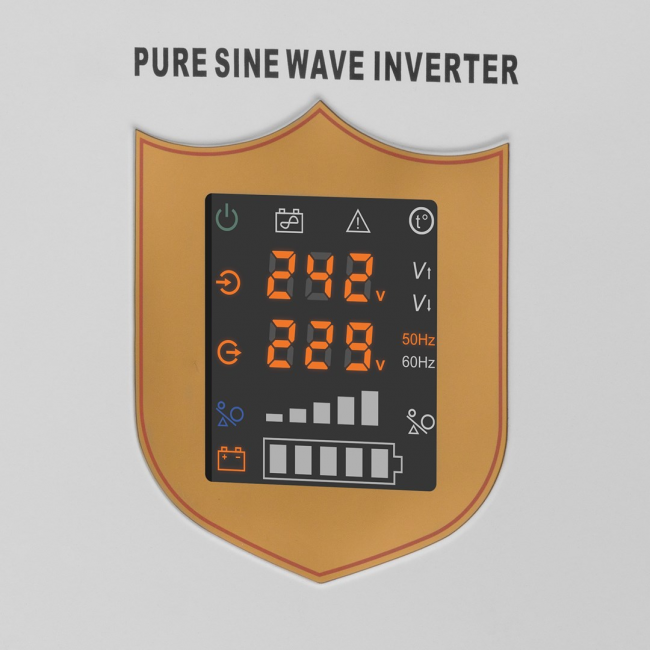 KEMOT PROsinus-2200 emergency power supply unit a pure sine wave inverter with a 12V charging function, 230V, 2200VA/1600W