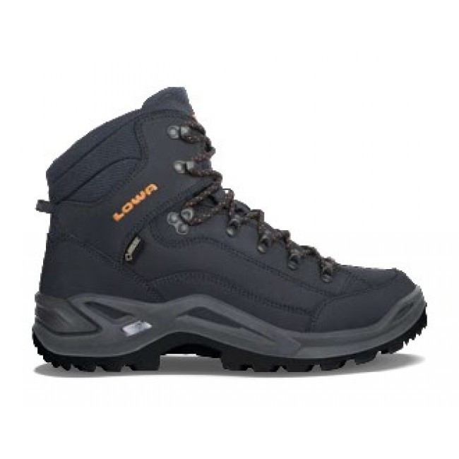 LOWA Renegade GTX Mid Male Adult Black, Blue, Grey