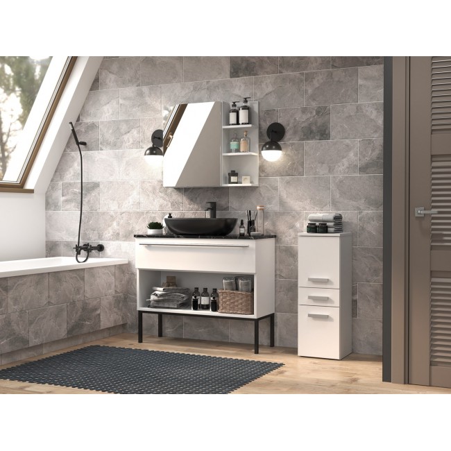 Topeshop NEL V DDS BIEL bathroom storage cabinet White