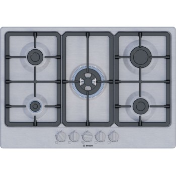 Bosch Serie 4 PGQ7B5K90 hob Stainless steel Built-in 75 cm Gas 5 zone(s)