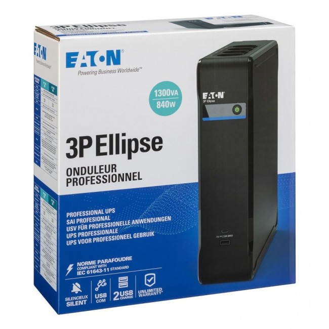 Eaton 3P Ellipse UPS uninterruptible power supply (UPS) Standby (Offline) 1.3 kVA 840 W 8 AC outlet(s)