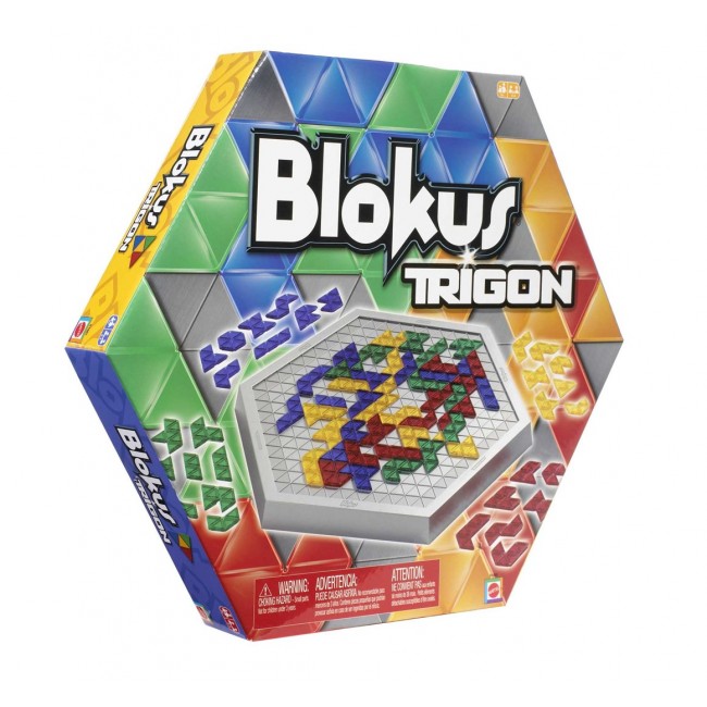 Mattel Games Blokus Trigon Board Game, Family Game for Kids and Adults, Use Strategy to Block Your Opponent