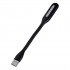 Activejet USB LED computer lamp for reading. Voltage 5V. Power 1.2W. PVC material. Product size 170*18.5*9mm. Black.