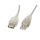 Lanberg CA-USBE-12CC-0018-TR USB cable 1.8 m USB 2.0 USB A Transparent