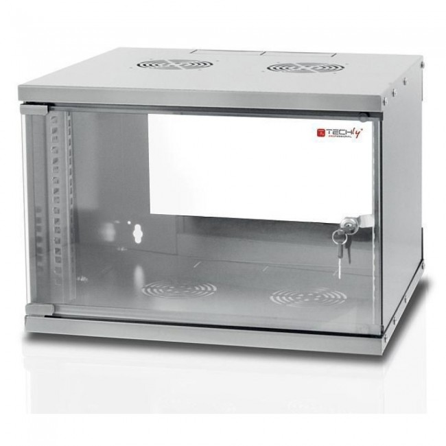 Techly Wall Rack Cabinet 19 6U prof. 320 Grey Assembled Techly Wall Rack Cabinet 19 6U prof. 320 Grey Assembled