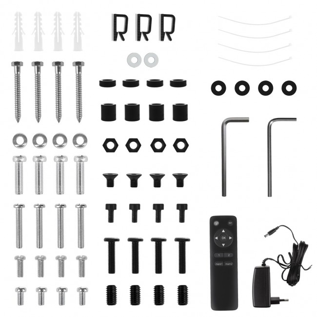 Maclean electric TV mount, ceiling mount, Tuya support, max. VESA 800x400, reg. in pos. +90 ~-90 , for TV 43-86