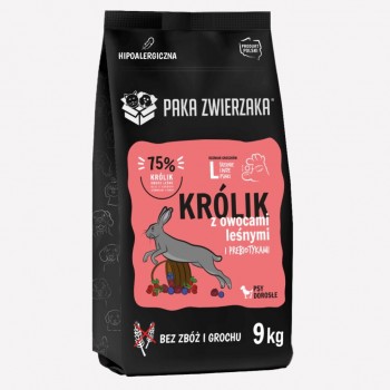 PAKA ZWIERZAKA Rabbit with forest fruits dry dog food L 9kg