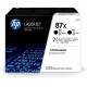 HP 87X 2-pack High Yield Black Original LaserJet Toner Cartridges