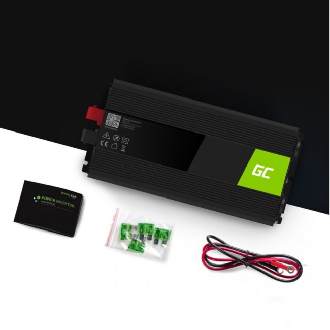 Green Cell INV19 power adapter/inverter Auto 1500 W Black Green Cell INV19 power adapter/inverter Auto 1500 W Black