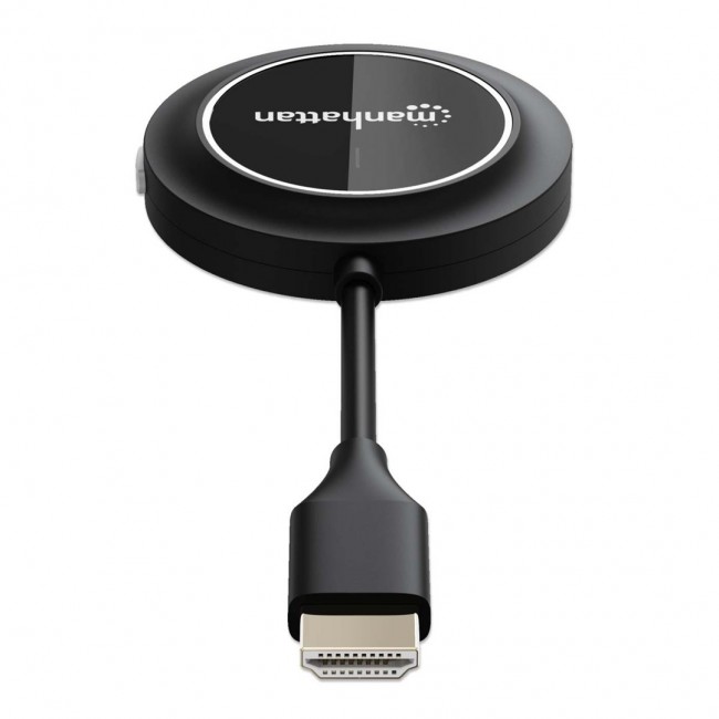 Manhattan 1080p Wireless HDMI Display Adapter with HDMI Transmitter, Dongle Wirelessly Displays a Video Signal from an HDMI Device on an HDMI TV or Projector, Requires Receiver from 208420 Wireless HDMI Presentation Kit, Black Manhattan 1080p Wireless HDMI Display Adapter with HDMI Transmitter, Dongle Wirelessly Displays a Video Signal from an HDMI Device on an HDMI TV or Projector, Requires Receiver from 208420 Wireless HDMI Presentation Kit, Black