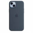 Apple iPhone 14 Plus Silicone Case with MagSafe - Storm Blue Apple iPhone 14 Plus Silicone Case with MagSafe - Storm Blue