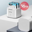 UNITEK SyncStation Marshmallow 2.5 USB 3.2 Gen 2 (3.1 Gen 1) Type-C White