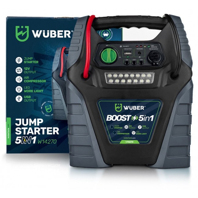 5-in-1 booster compressor with jump starter W14270 WUBER